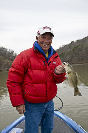 Bass fishing on Lake Dardanelle